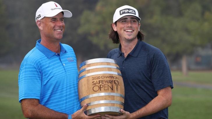 Stewart Cink and son 